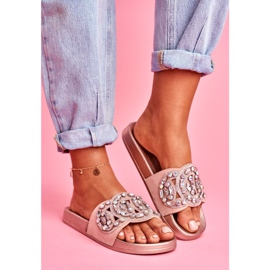 PS1 Ciabatte Donna Con Cristalli Oro Rosa Audrey giallo 1