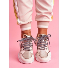 SEA Scarpe Sportive Donna Glitter Beige Vegas 2