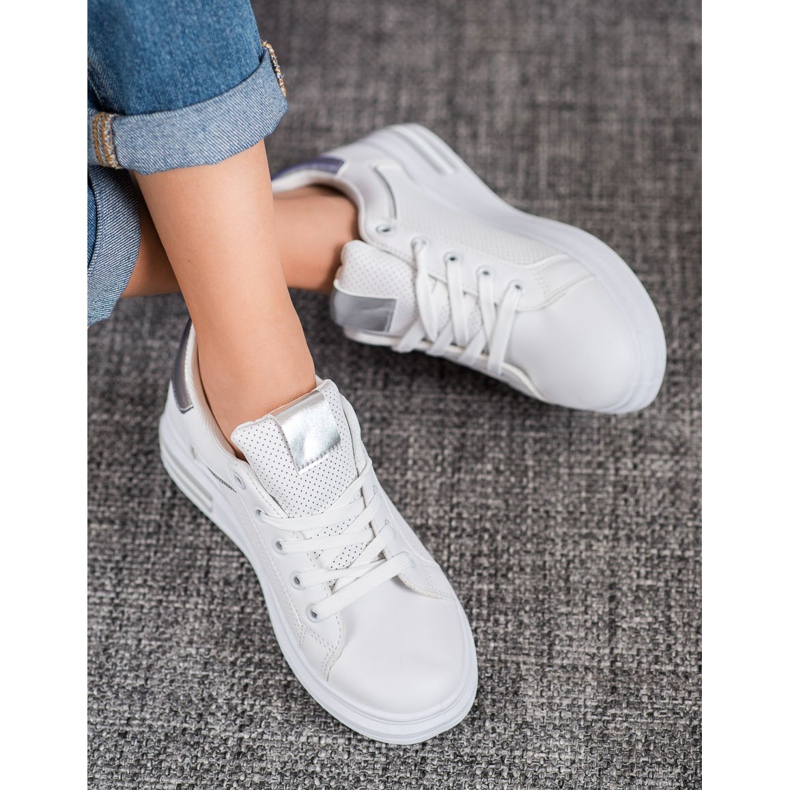 Weide Sneakers in ecopelle bianco 1