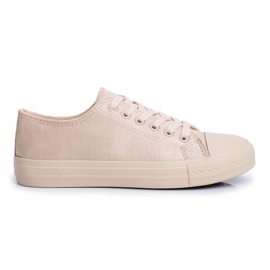 BUGO Sneakers da donna in pelle scamosciata beige El Paso 2