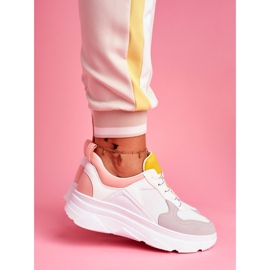 BUGO Scarpe Sportive da Donna Rosa e Bianche Fresno bianca 2