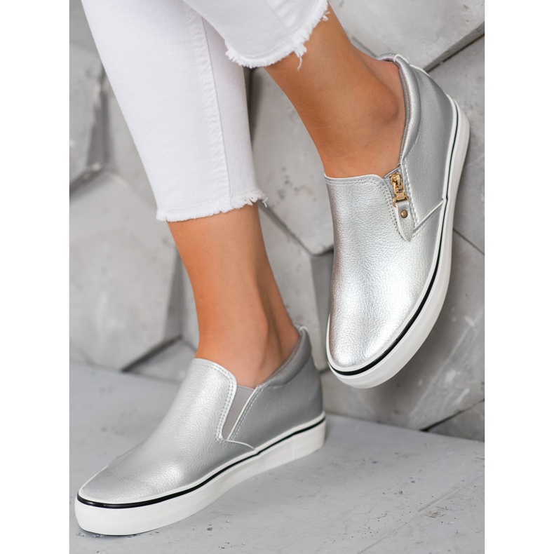 SHELOVET Slip On Grigi Con Cerniera grigio 1