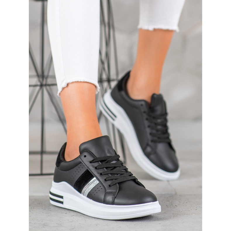 SHELOVET Scarpe da ginnastica alla moda nero 1