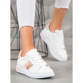 SHELOVET Scarpe da ginnastica alla moda bianco 1