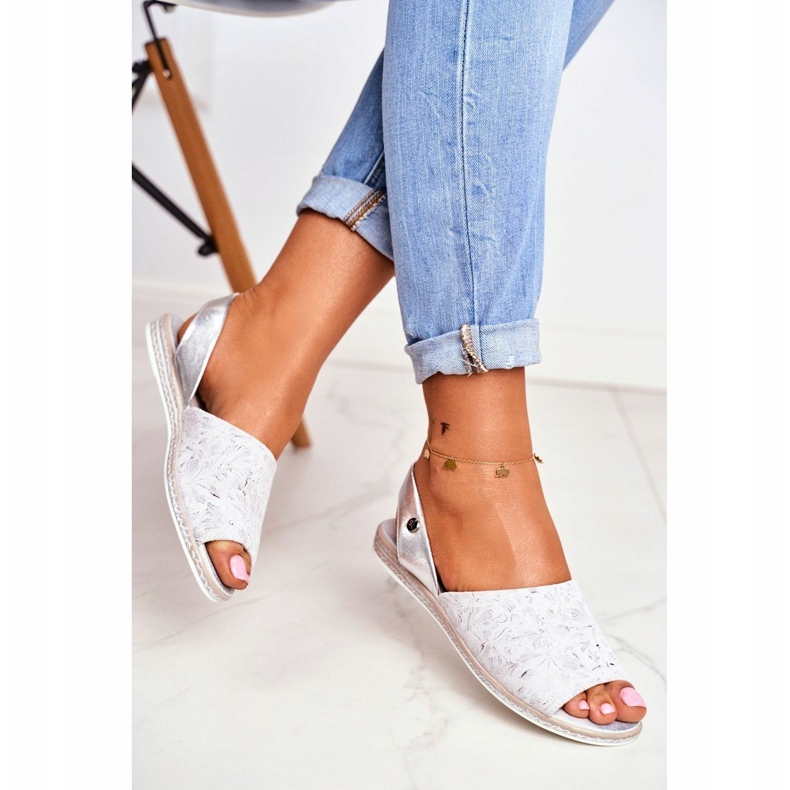 Sandali Bassi da Donna Sergio Leone Argento SK030 grigio 2
