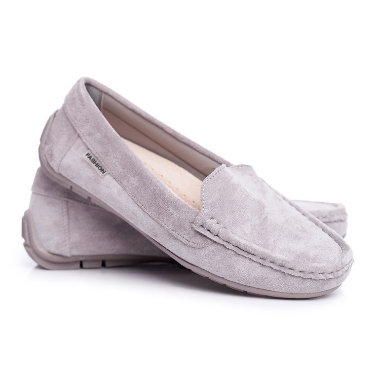 EVE Mocassini Donna Grigi Camoscio Morreno grigio 1
