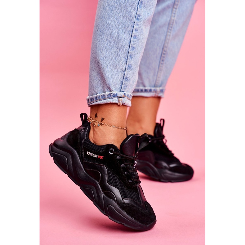 Scarpe Sportive da Donna Sneakers Big Star Nere FF274959 nero 1