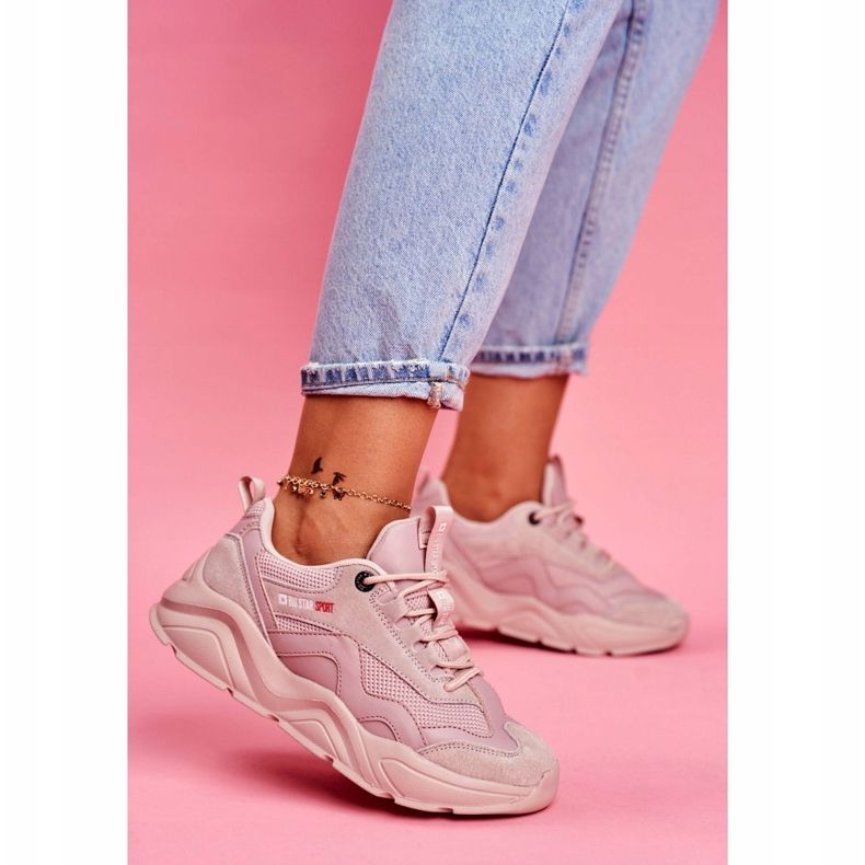 Scarpe Sportive da Donna Sneakers Big Star Rosa FF274960 1