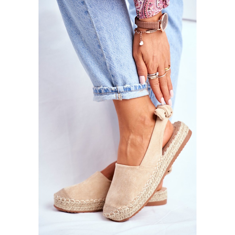 FRJ Espadrillas Donna Camoscio Beige Contour 2