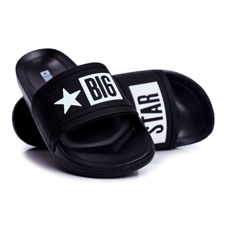 Pantofole nere per bambini e ragazzi Big Star DD374150 nero 1