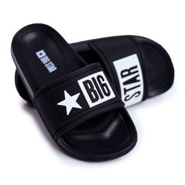 Pantofole nere per bambini e ragazzi Big Star DD374150 nero 2