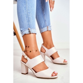 Sandali Donna Con Tacco Alto Sergio Leone Beige Perła SK778 1