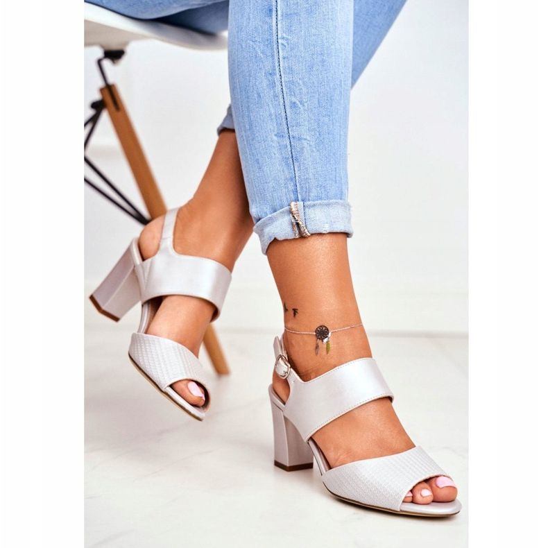 Sandali Donna Con Tacco Alto Sergio Leone Argento SK778 marrone multicolore grigio 2