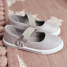 EVE Sneakers Bambini Ballerine Argento Bianka grigio 1