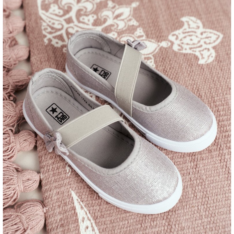 EVE Sneakers Bambini Ballerine Argento Bianka grigio 2
