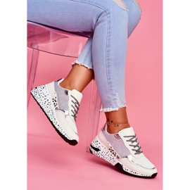 Scarpe sportive da donna con suola spessa bianca Nokian multicolore 2