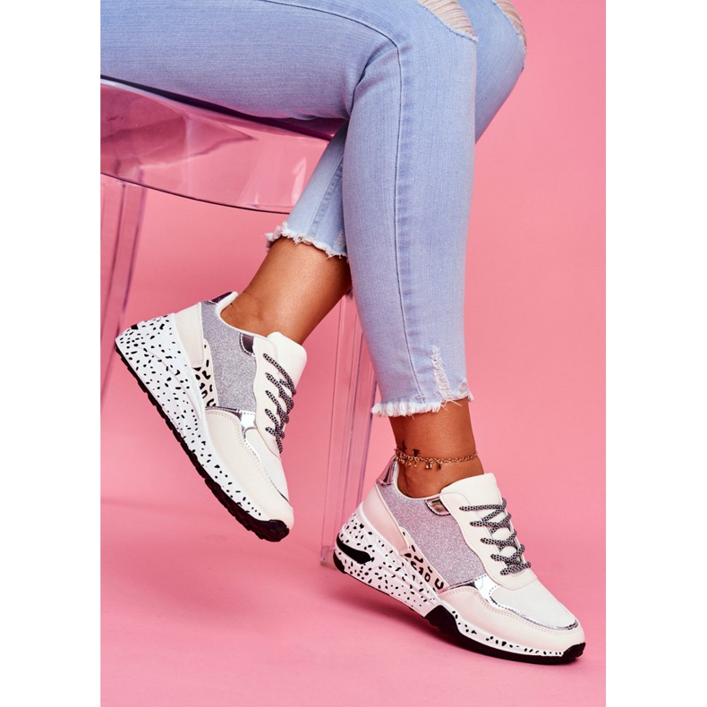 Scarpe sportive da donna con suola spessa bianca Nokian multicolore 2