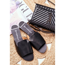 HAN Pantofole da donna piatte nere Mimios nero 2