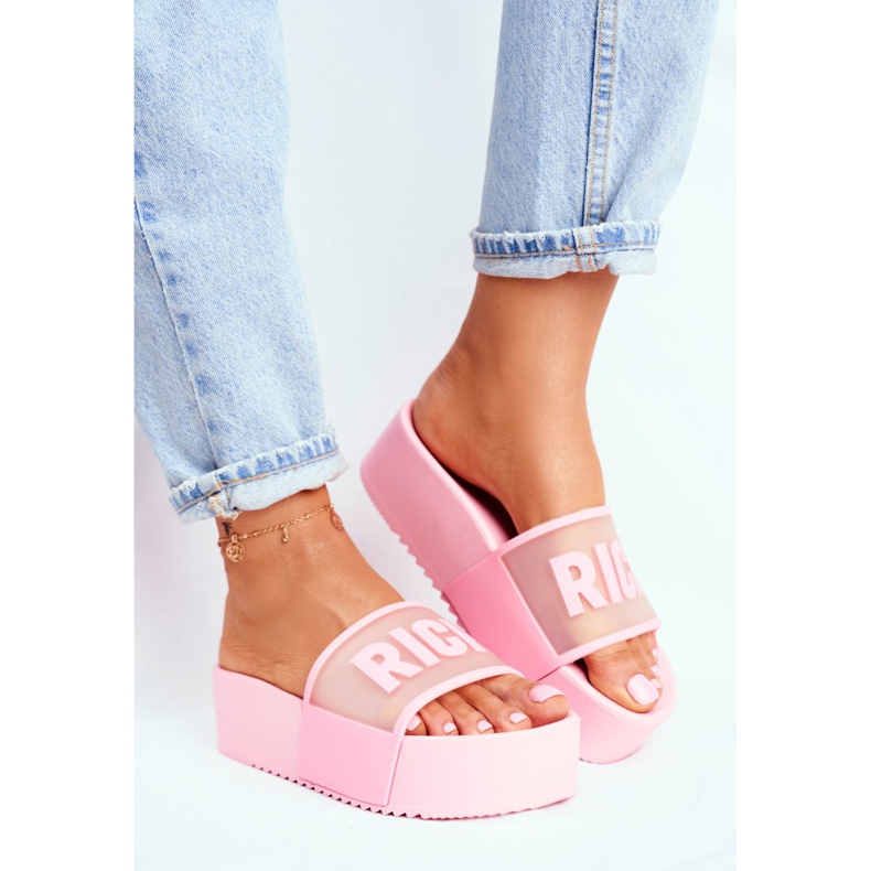 SEA Pantofole da donna sulla piattaforma Pink Rich rosa 2