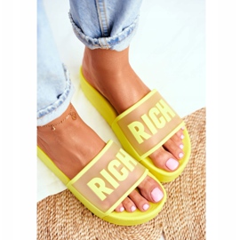 PS1 Pantofole da donna sulla piattaforma Yellow Rich giallo 2