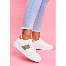 FW1 Cinturini per scarpe sportive da donna bianche e verdi bianco 1
