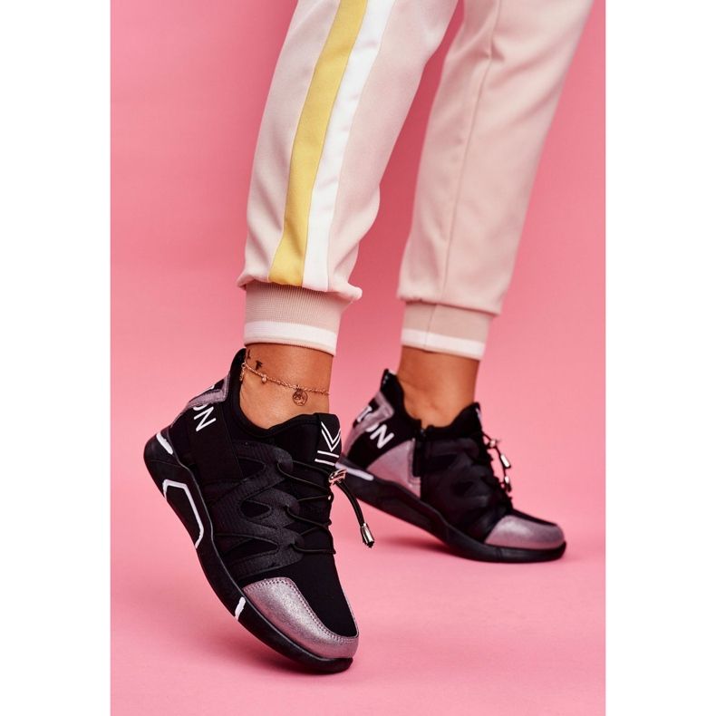 SEA Scarpe Sportive Da Donna Con Cerniera E Polsino Nero Grigio Terfin 1