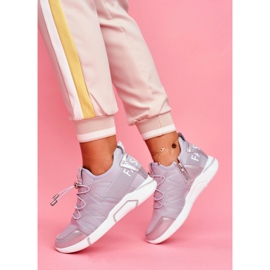 SEA Scarpe sportive da donna con cerniera e guardolo in terfin grigio 2
