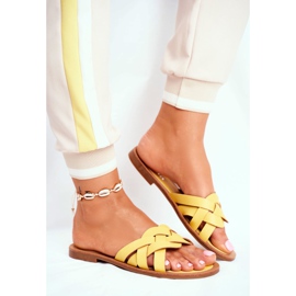 FRJ Pantofole Eleganti da Donna Gialle Mariah giallo 2