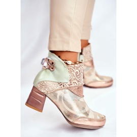 Stivali Donna Con Tacco Alto Maciejka Beige 03410-04 marrone verde 1