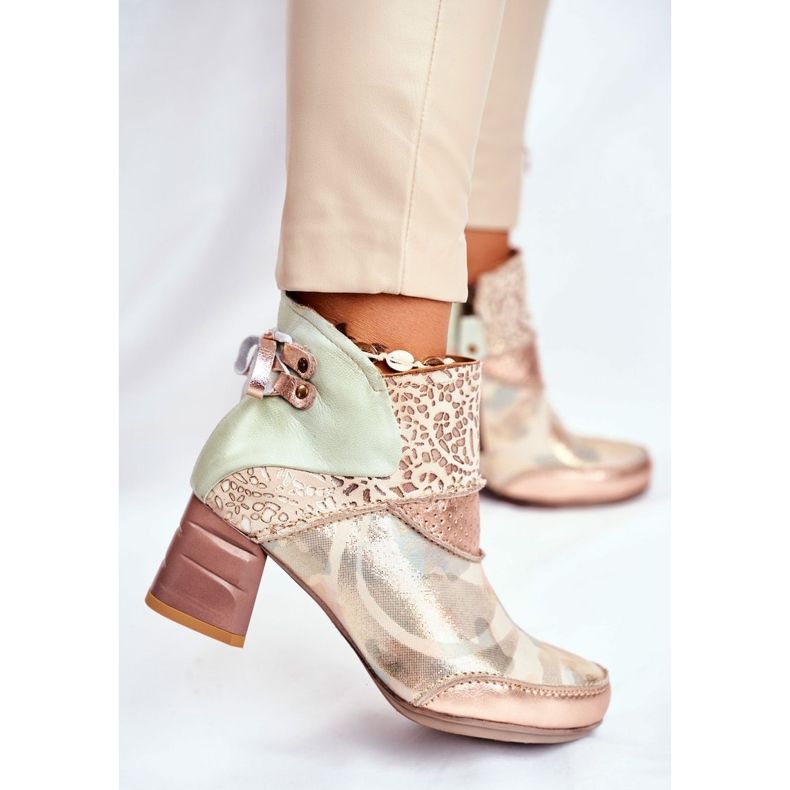 Stivali Donna Con Tacco Alto Maciejka Beige 03410-04 marrone verde 1