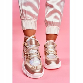 Moow Scarpe sportive da donna Sneakers Totally Crazy beige argento multicolore 2