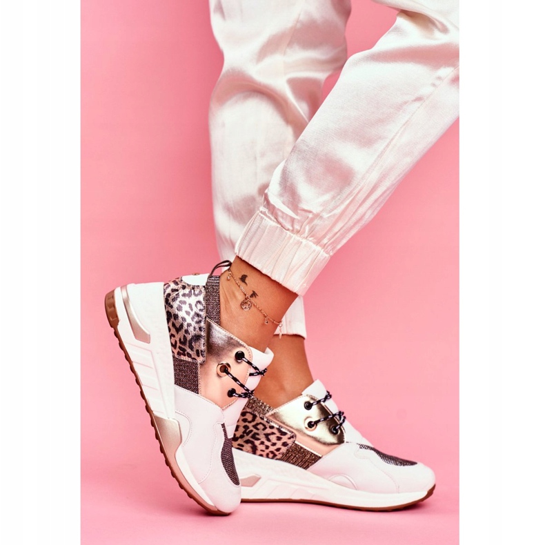 Moow Scarpe Sportive da Donna Sneakers Oro Bianco Sempre bianca multicolore giallo 2