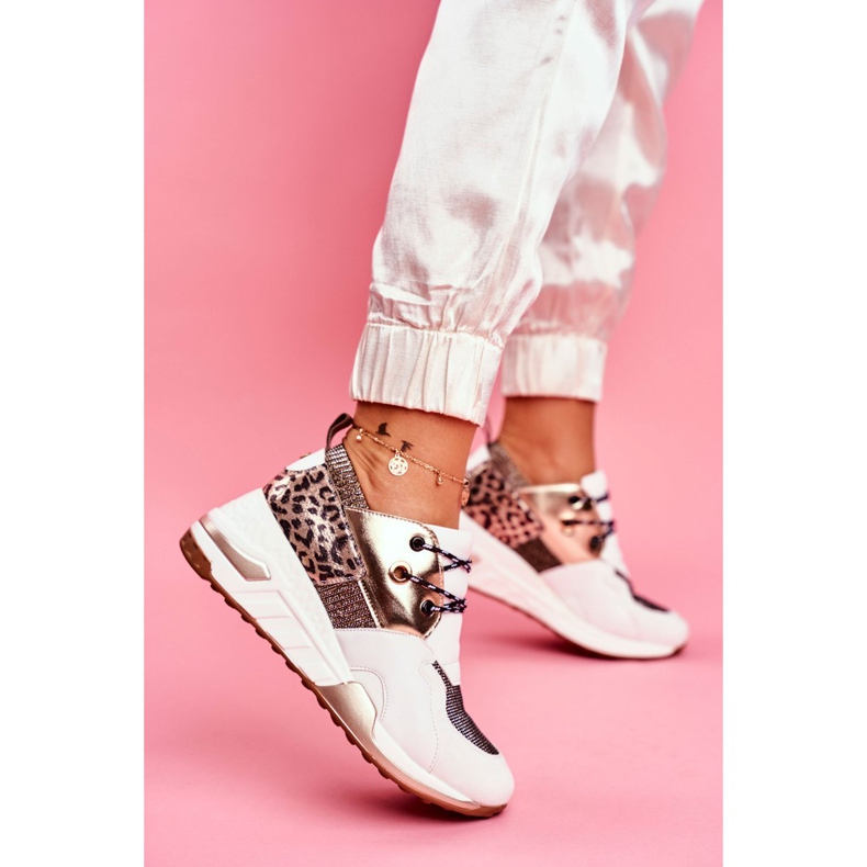 Moow Scarpe Sportive da Donna Sneakers Oro Bianco Sempre multicolore giallo 1