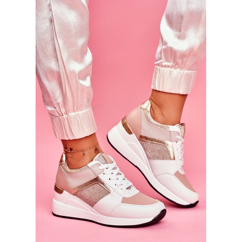 Moow Scarpe sportive da donna Sneakers Bianco e Rosa Dillion multicolore giallo 1