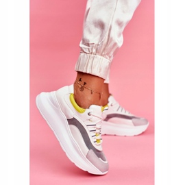 Moow Scarpe Sportive Donna Sneakers Bianco Moretti giallo 1