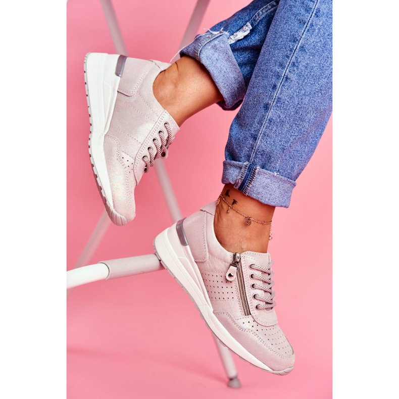 Vinceza Scarpe Sportive da donna Sneakers Beige FT20-8675 Better Way 2