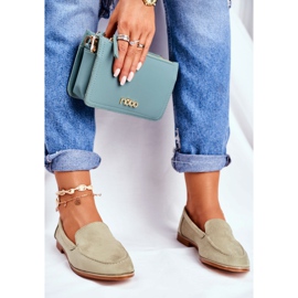 SEA Scarpe brogue da donna Slip On Suede Verde Twinky 1