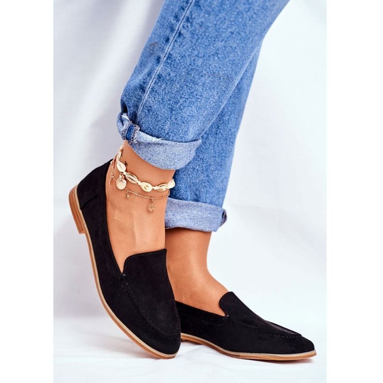 SEA Scarpe brogue da donna Slip On Suede Nere Twinky nero 1