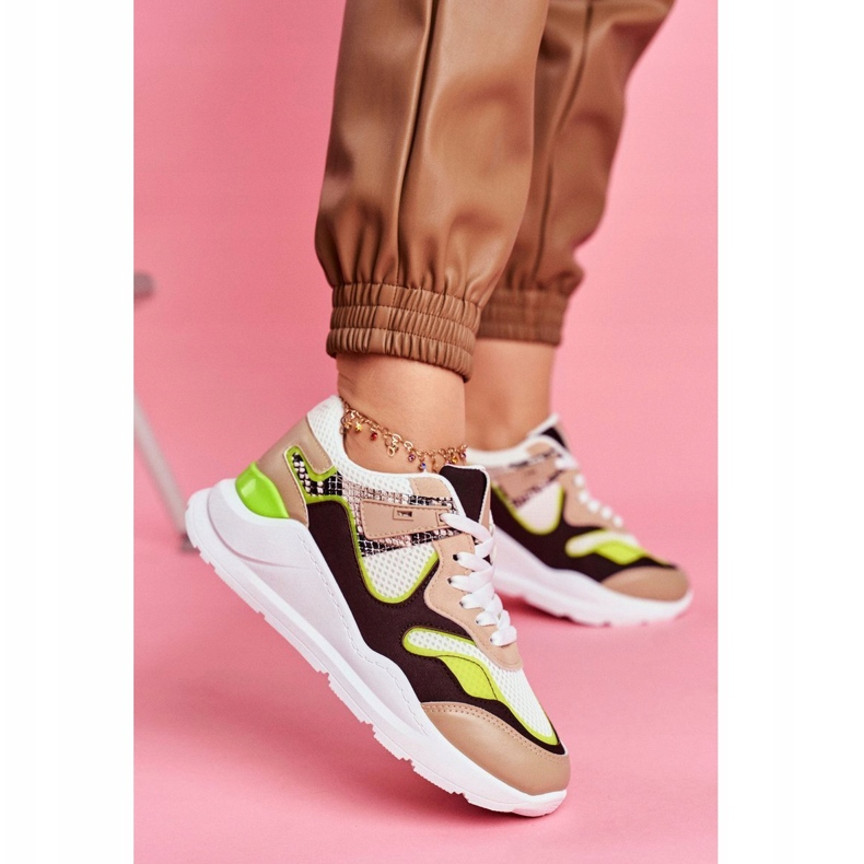 PS1 Scarpe Sportive da Donna Sneakers Bianco Freak bianca marrone multicolore 1