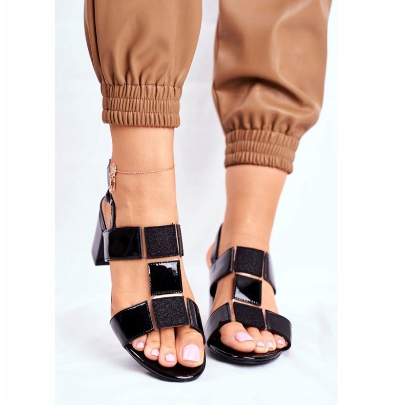 Sandali da Donna Sergio Leone Laccati Neri SK910 nero 2