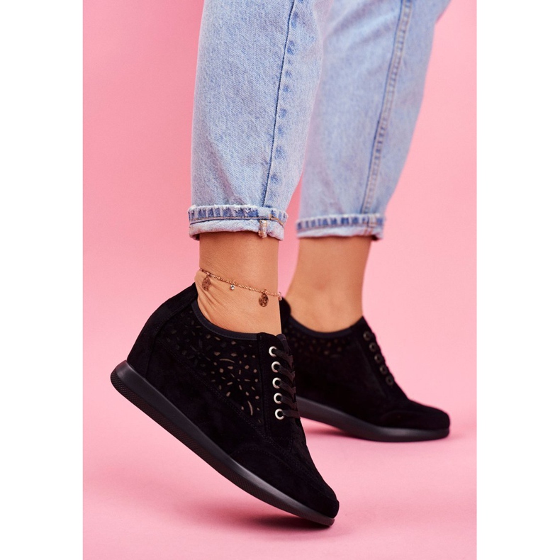 Sneakers da Donna Sergio Leone Traforate Nere PB122 nero 1