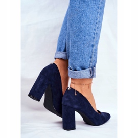 Décolleté Con Tacco Donna Sergio Leone Blu Navy PB216 2