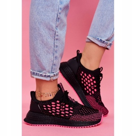 Scarpe Sportive Donna Sneakers Big Star Nero Fucsia FF274964 rosa 1