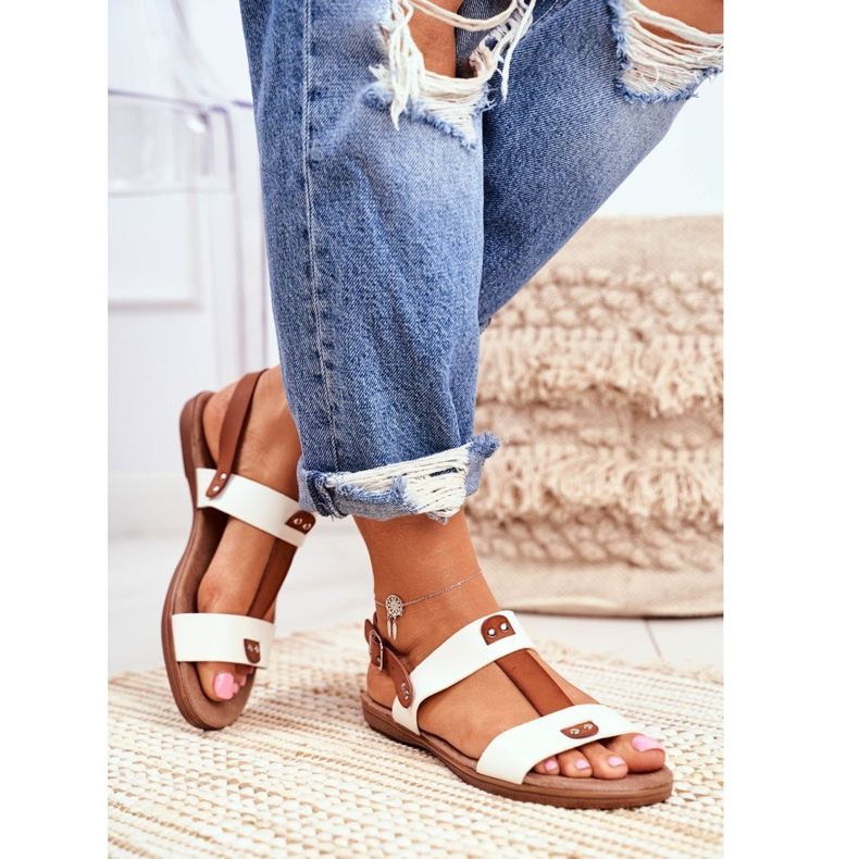 EVE Sandali Eleganti da Donna 8SD35-0307 Bianco Renna 1