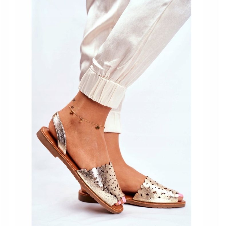 EVE Sandali slip-on dorati da donna I Like Summer d'oro 2