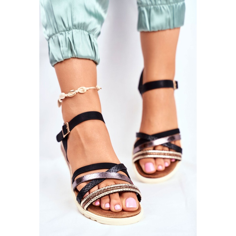 EVE Sandali Donna Piatto Nero Replay 1