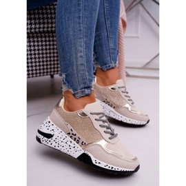 Scarpe sportive da donna con suola spessa beige Nokian 1