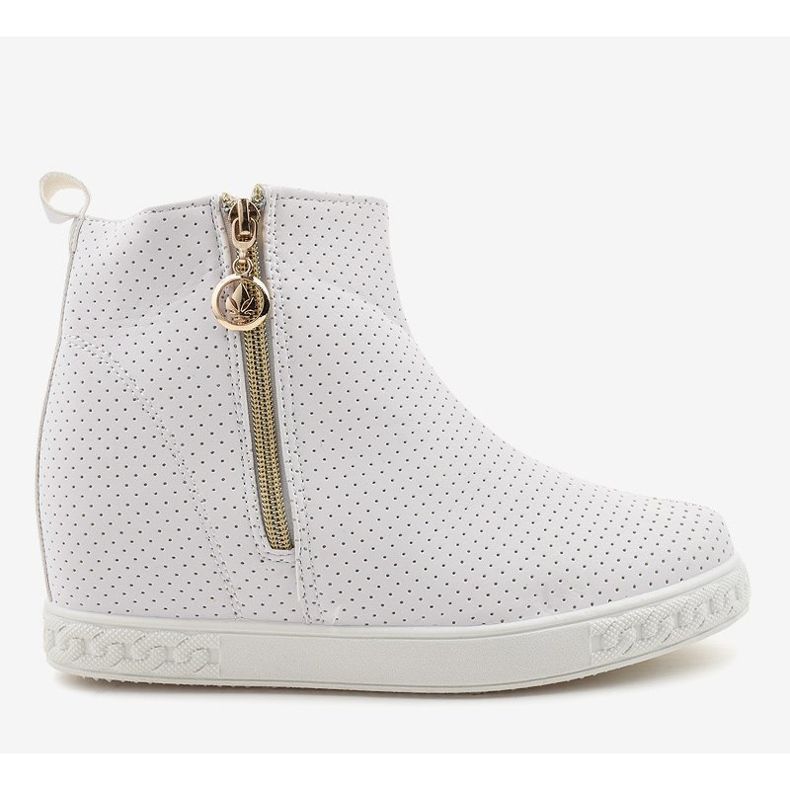 Stivaletti sneakers bianche A03 bianca 2