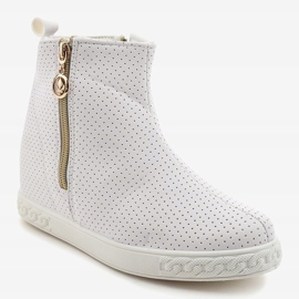 Stivaletti sneakers bianche A03 bianca 1