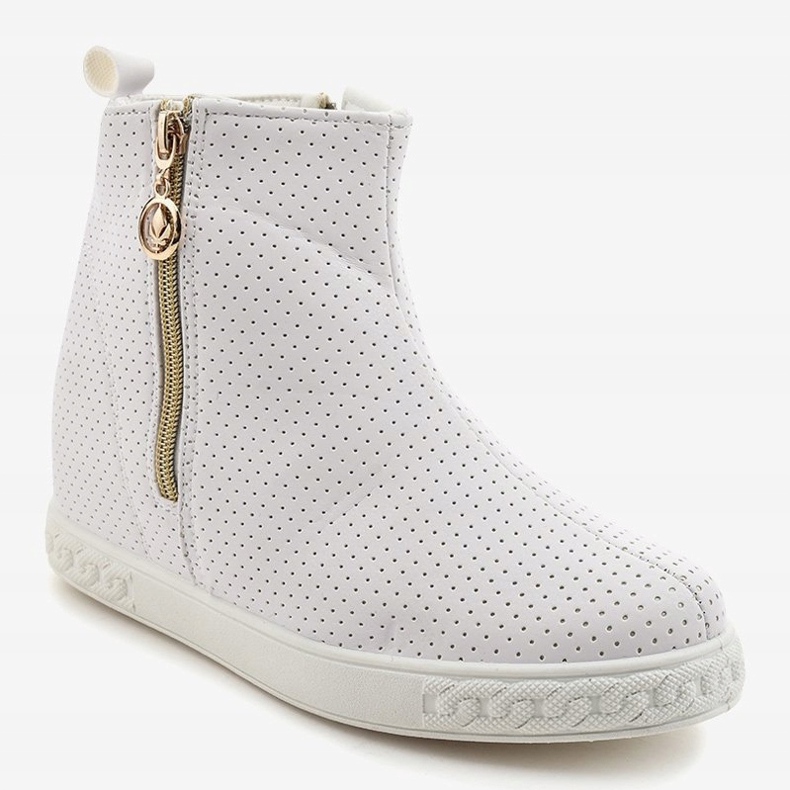 Stivaletti sneakers bianche A03 bianca 1